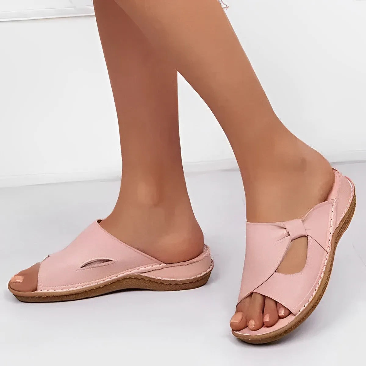 Orthopedic Sandals with Straps and Studs Comfortable Walking Everyday