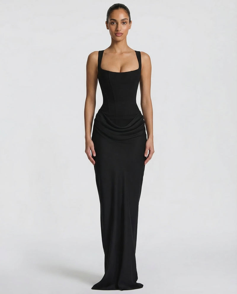 Sienna Laurent women's maxi dress in Black