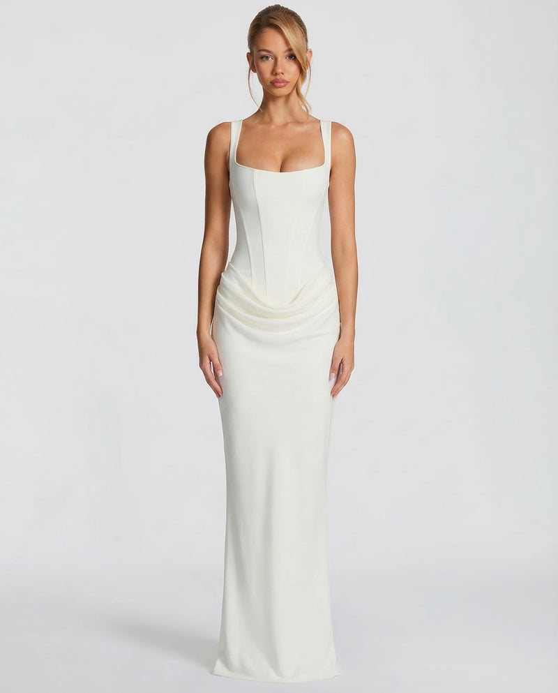 Ruby women's maxi dress in White