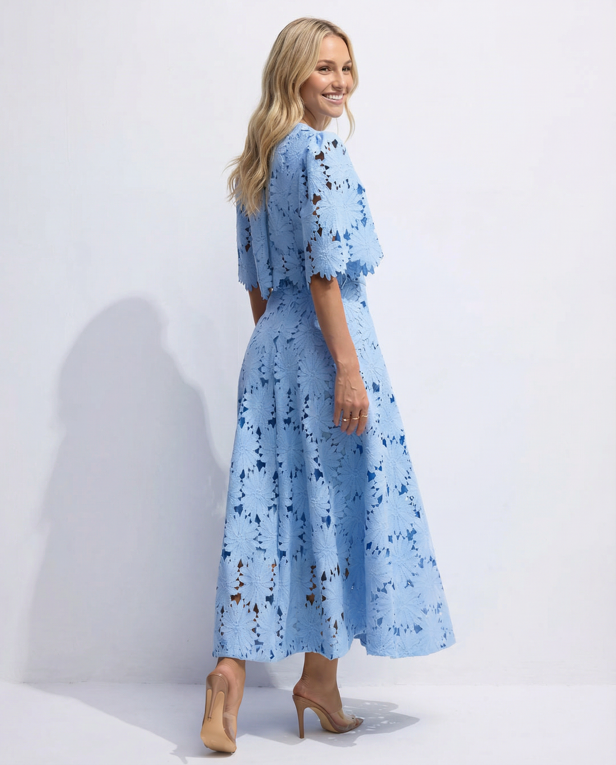 Rhonda | Lace Crop Top & Maxi Skirt Set