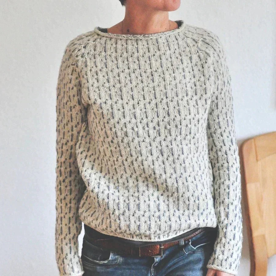Women's Casual Knit Sweater Boat Neck Soft Breathable Everyday
