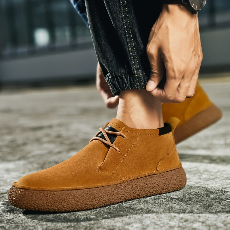 Desert Boots Suede Ankle Lace Up Casual Work Everyday Shoe