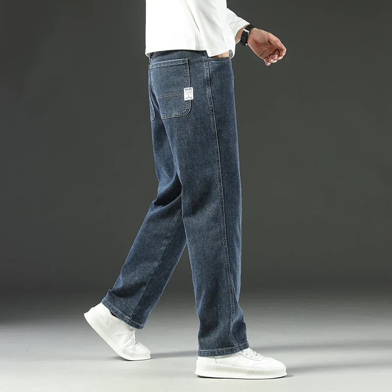 Men's Straight Leg Pants Five Pocket Button Closure Casual Everyday Trousers