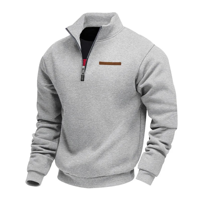 Men's Fleece Quarter-Zip Sweatshirt Casual Pullover Comfortable Everyday