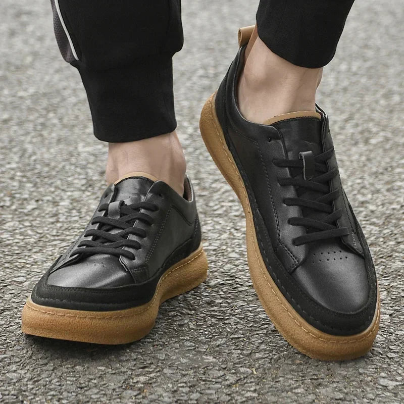 Derby Lace-Up Shoes Rubber Sole Casual Formal Office Work Everyday
