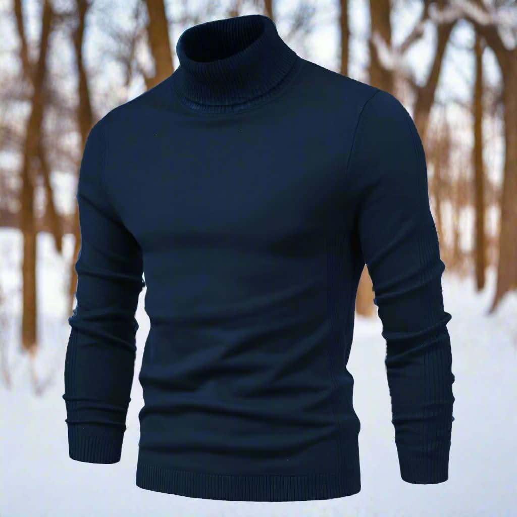 Men's Turtleneck Sweater Soft Comfortable Everyday Casual Wear