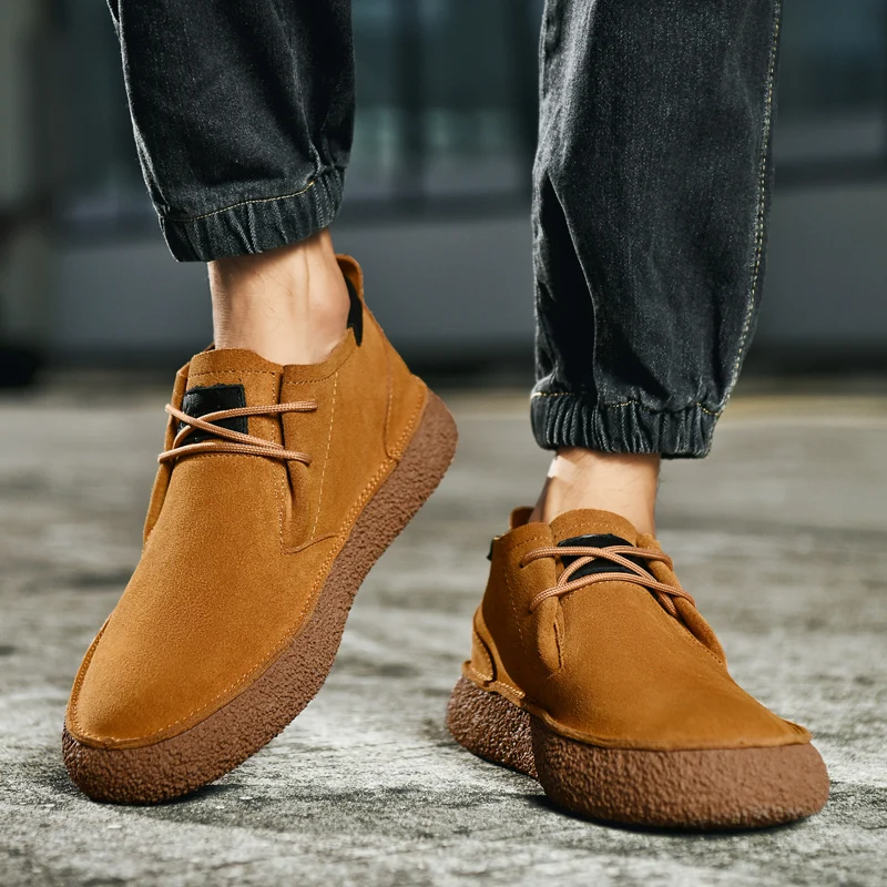 Desert Boots Suede Ankle Lace Up Casual Work Everyday Shoe