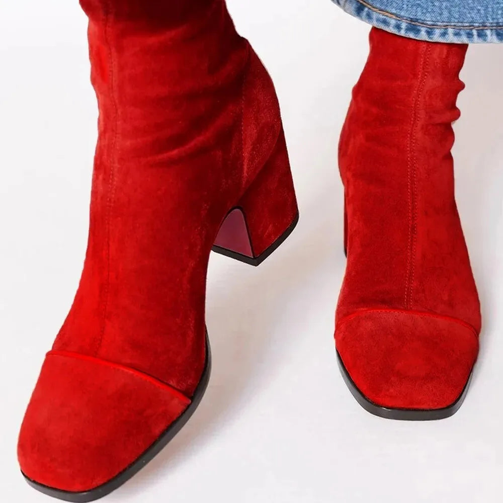 Ankle Boots Women Comfort Cushioned Sole Casual Smart Office Wear