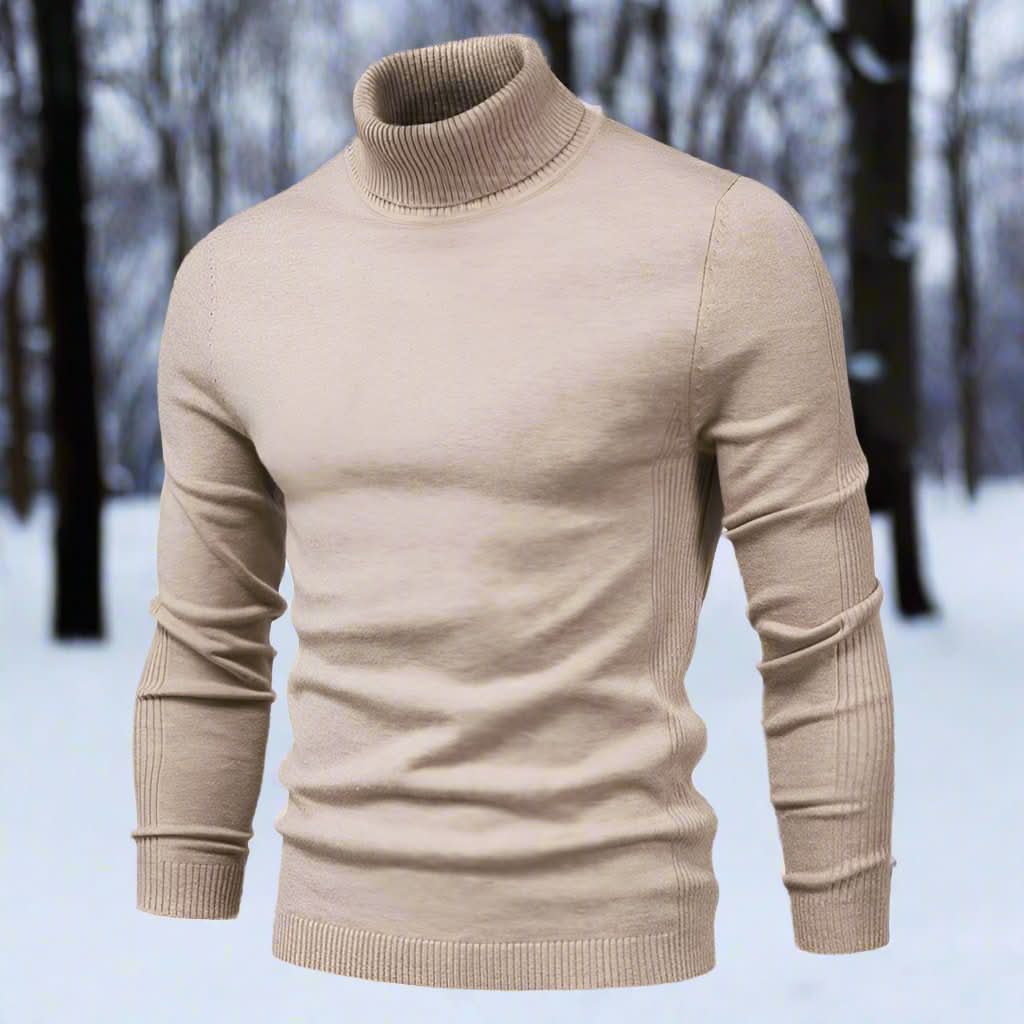 Men's Turtleneck Sweater Soft Comfortable Everyday Casual Wear