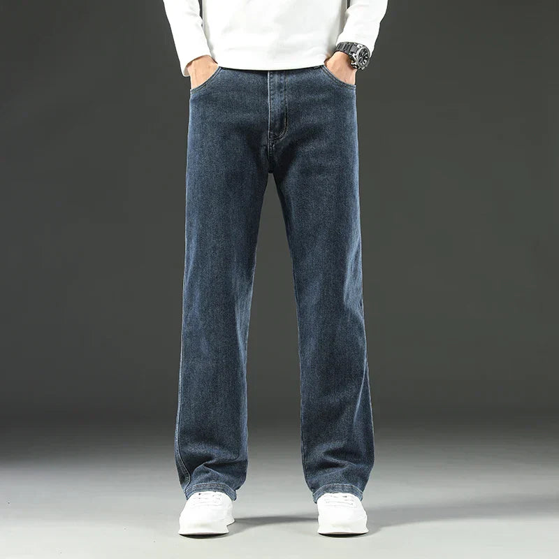 Men's Straight Leg Pants Five Pocket Button Closure Casual Everyday Trousers