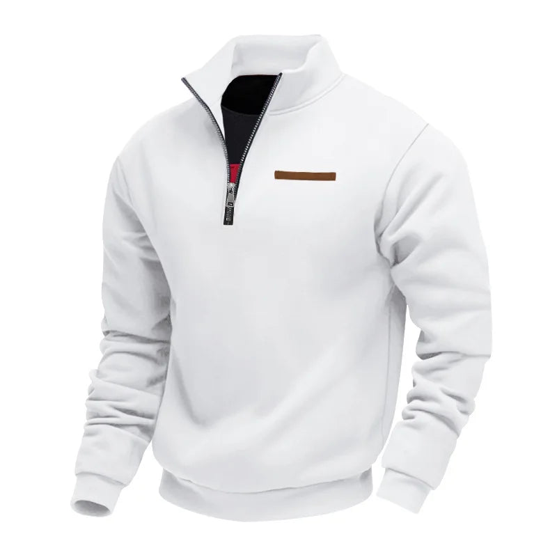 Men's Fleece Quarter-Zip Sweatshirt Casual Pullover Comfortable Everyday