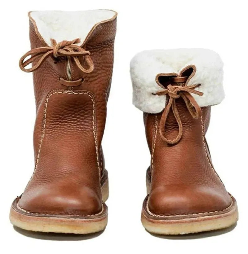 Women's Waterproof Boots Wool Lined Warm Winter Casual Everyday