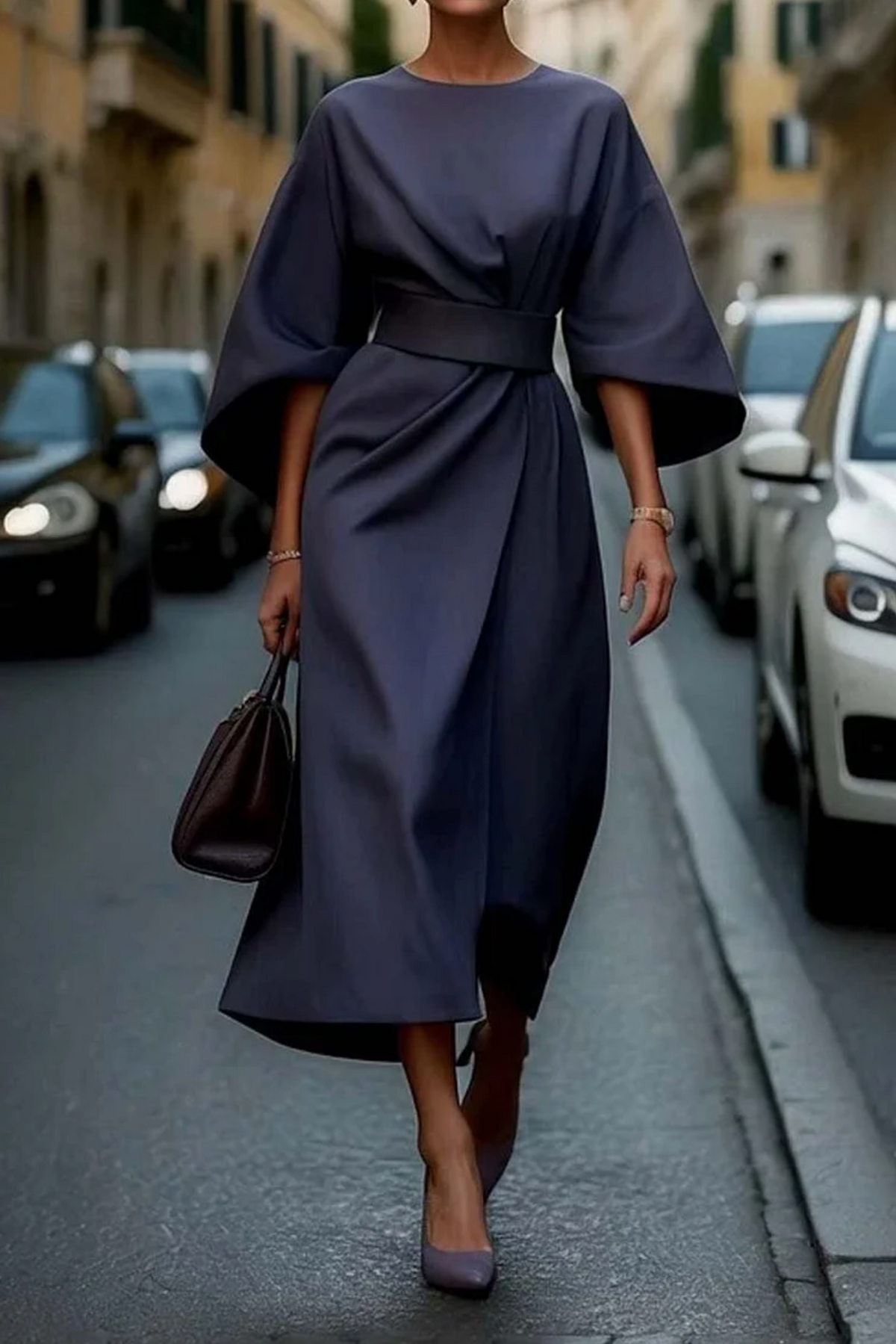 Aria maxi dress in Navy Blue