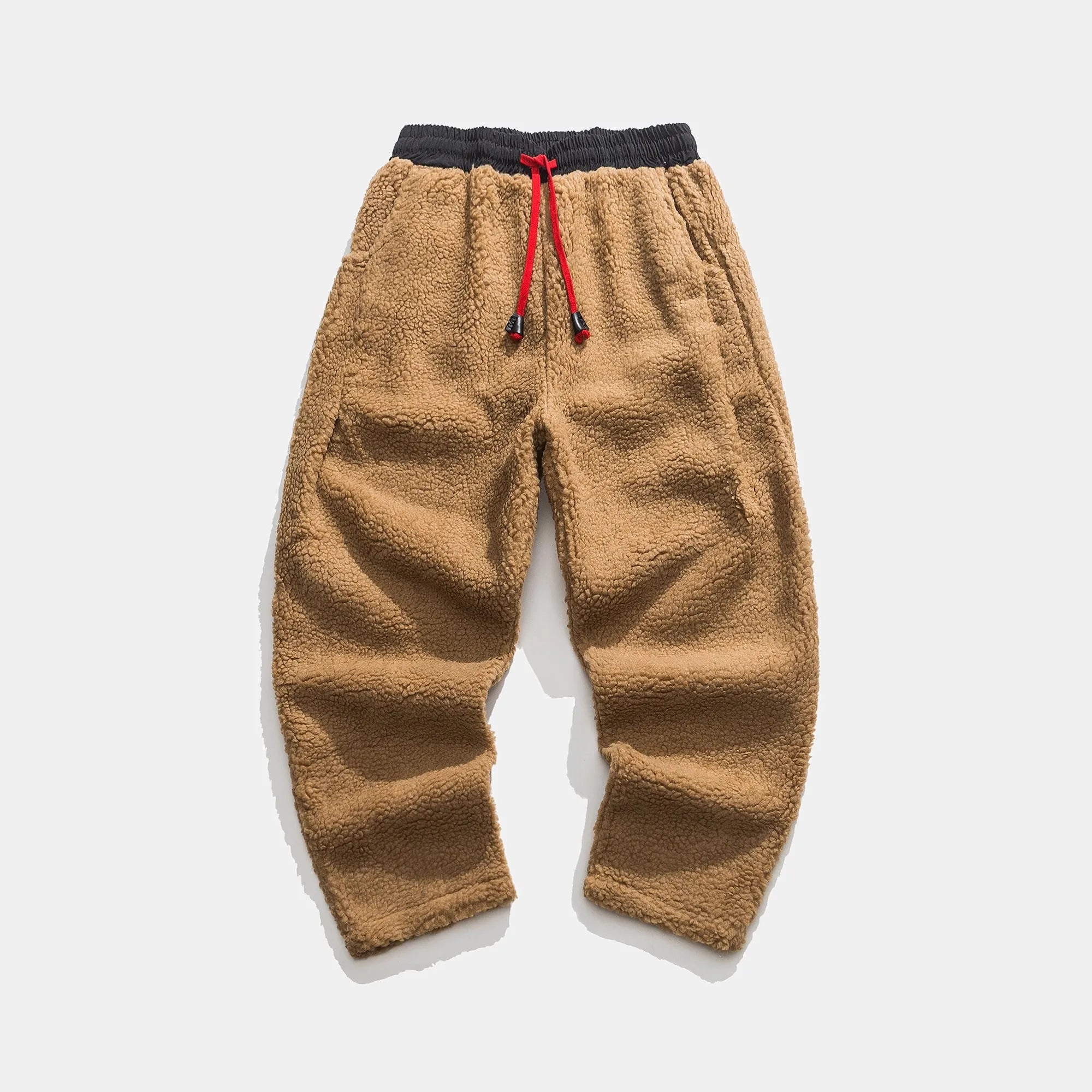 Men's Track Pants Textured Drawstring Waistband Elastic Cuff Casual