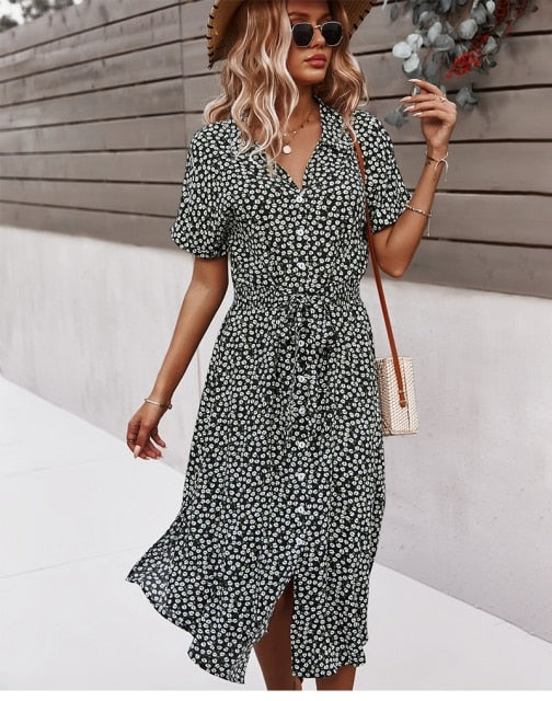 Women's Midi Dress in Black