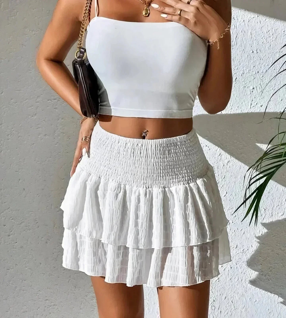 Women's Mini Skirt in White