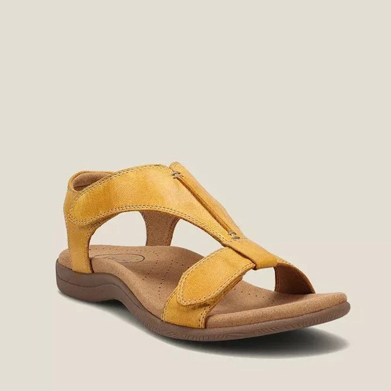 Women's Cross Strap Flat Sandals Cushioned Comfort Casual Everyday