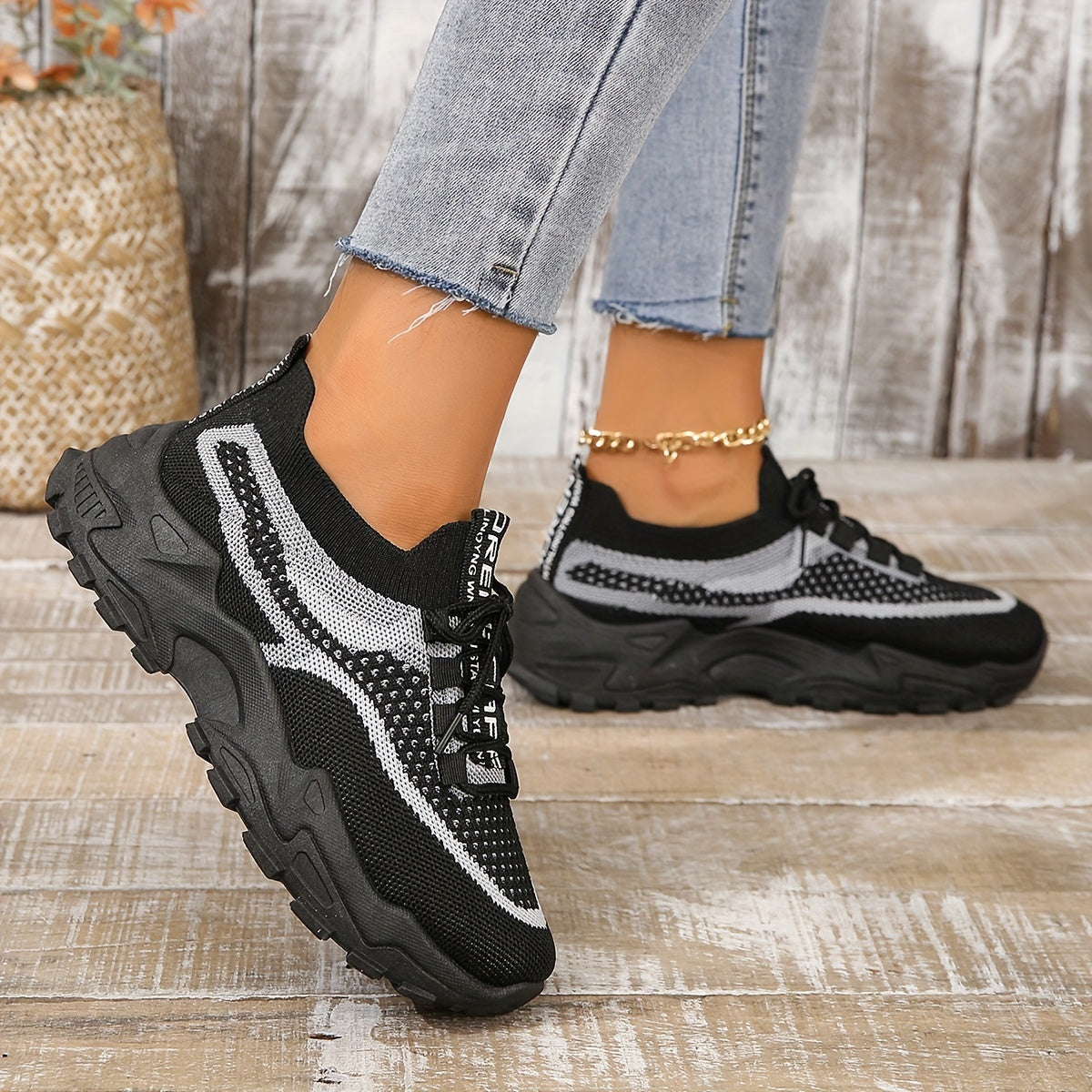 Women's Platform Shoes Sporty Casual Lightweight Everyday Trainers