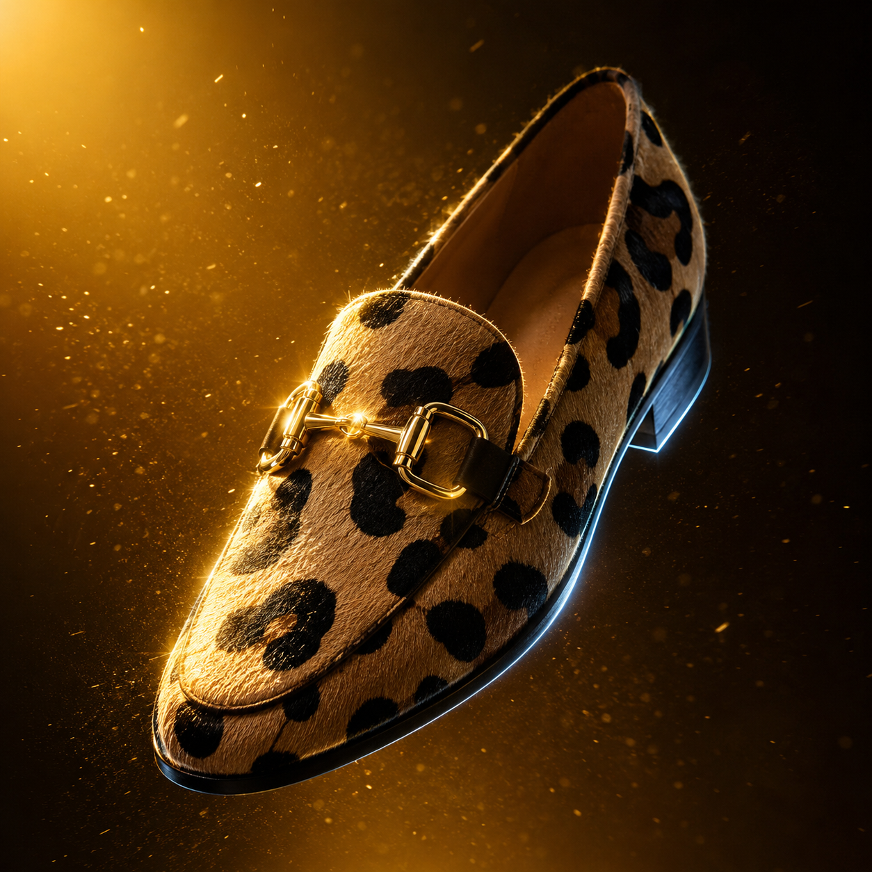 Women's Printed Loafers Elegant Casual Slip-On Shoes Comfort Style