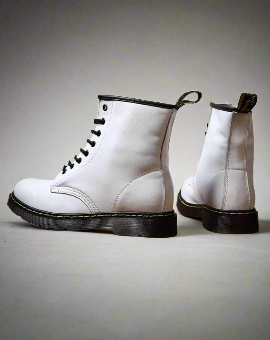 Women's Leather Winter Boots High Warm Casual Everyday Lace-Up