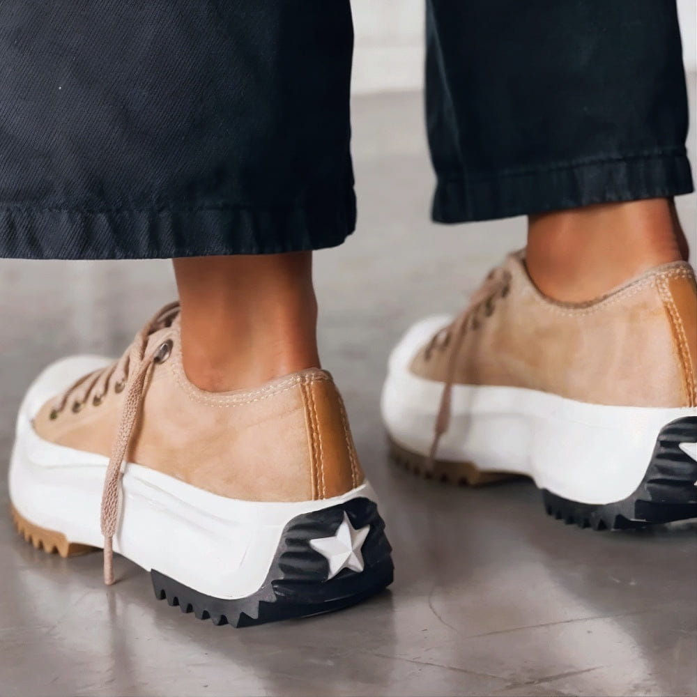 Women's Comfortable Sneaker Thick Heel Stable Everyday Casual Work Shoes