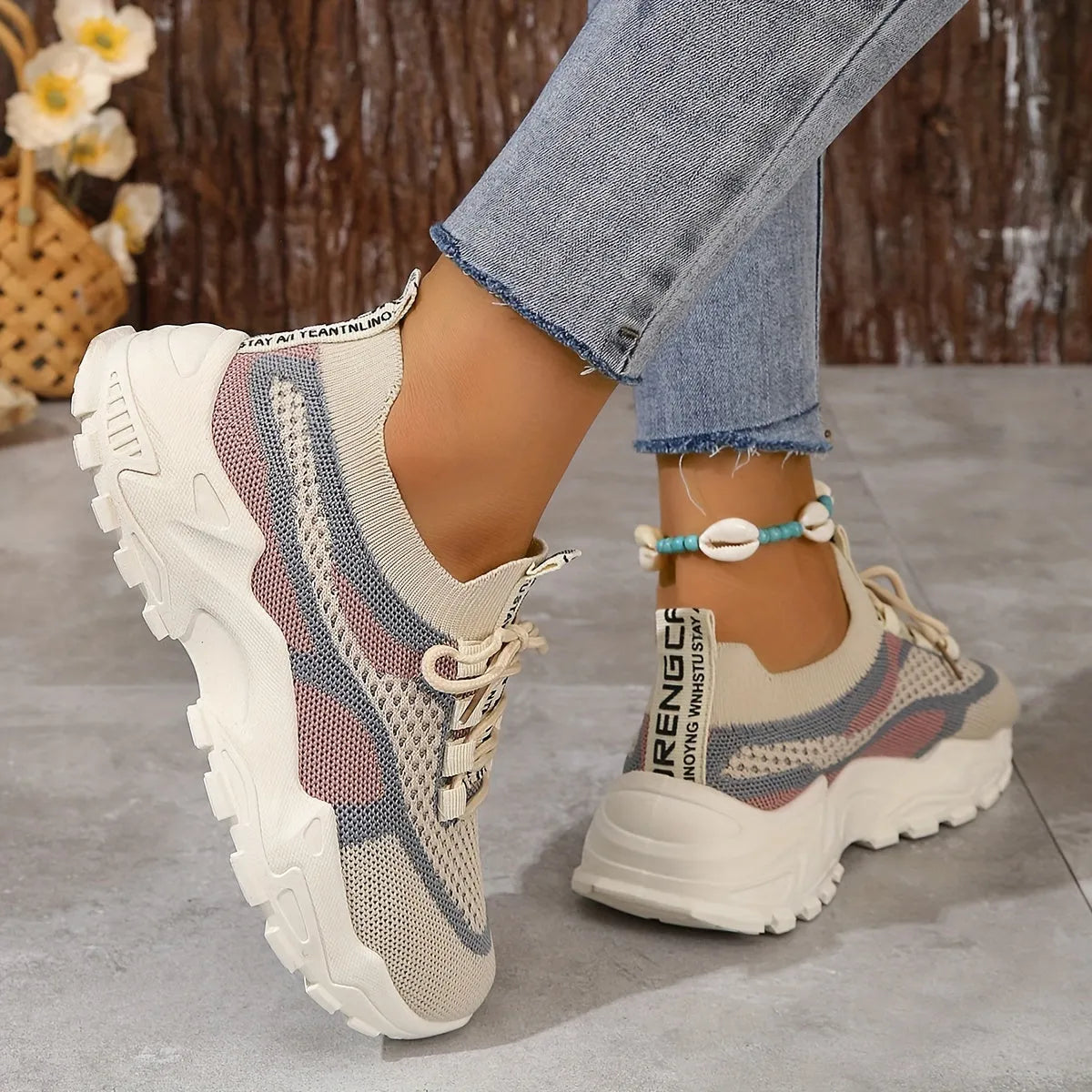 Women's Platform Shoes Sporty Casual Lightweight Everyday Trainers