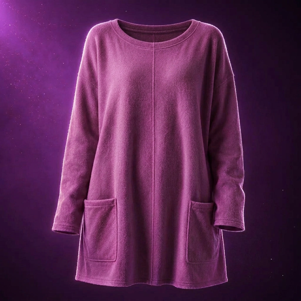 Women's Long Sweater Casual Modern Knit Top Comfortable Everyday