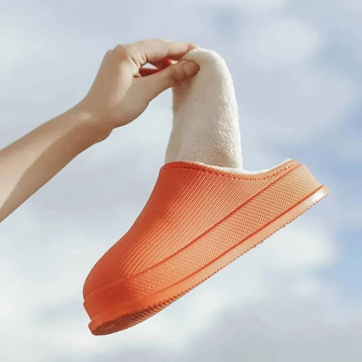 Women's Fluff Flops Slippers Soft Plush Comfortable Indoor Outdoor