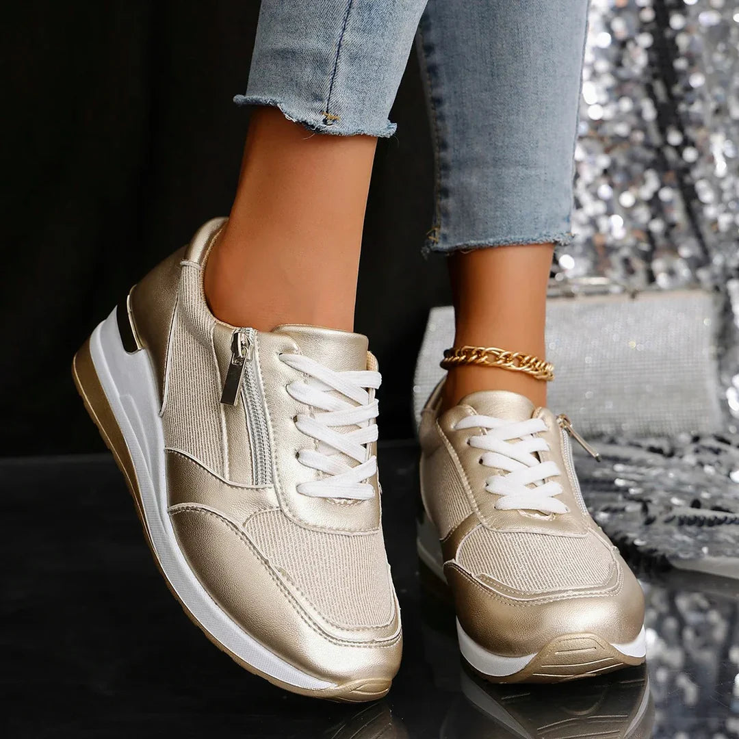 Women's Platform Walking Sneaker Lightweight Casual Everyday Shoes