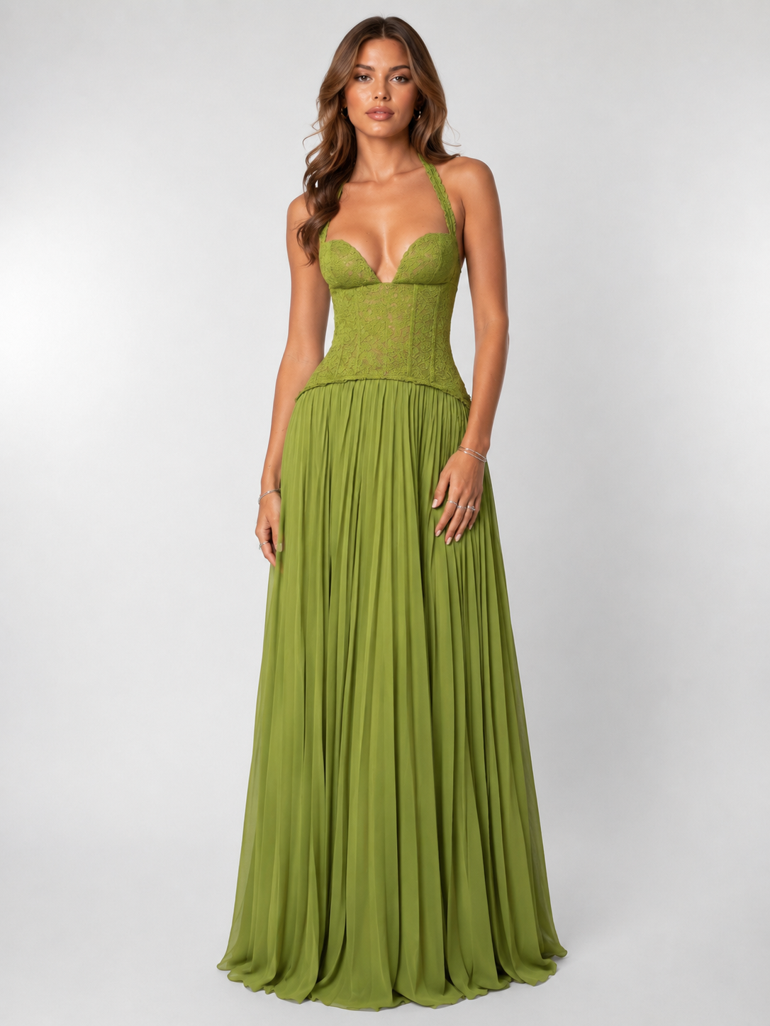 Paloma women's maxi dress in Green
