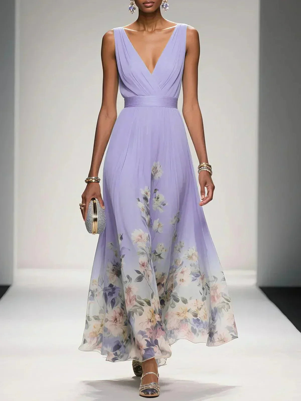 Harper women's dress in Purple