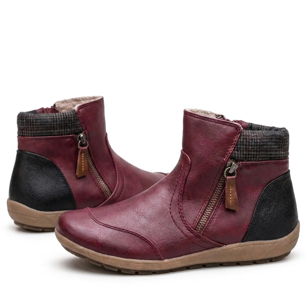 Women's Orthopedic Waterproof Ankle Boots Zipper Casual Comfort