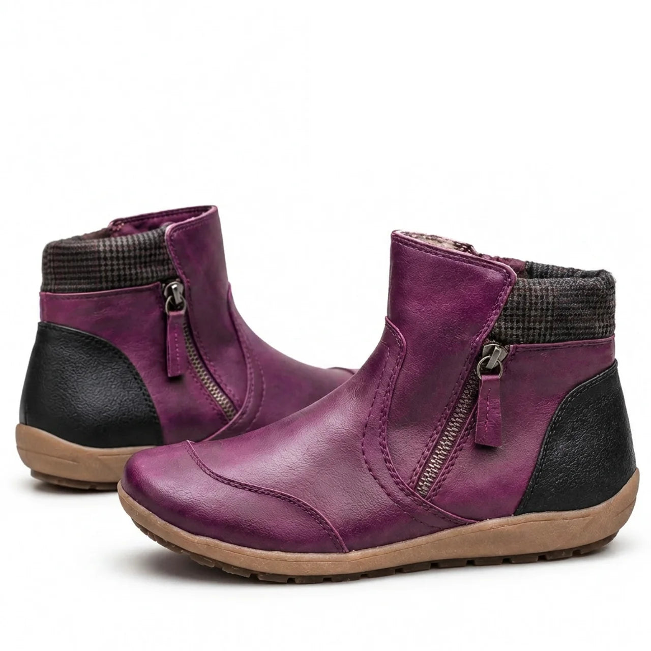 Women's Orthopedic Waterproof Ankle Boots Zipper Casual Comfort