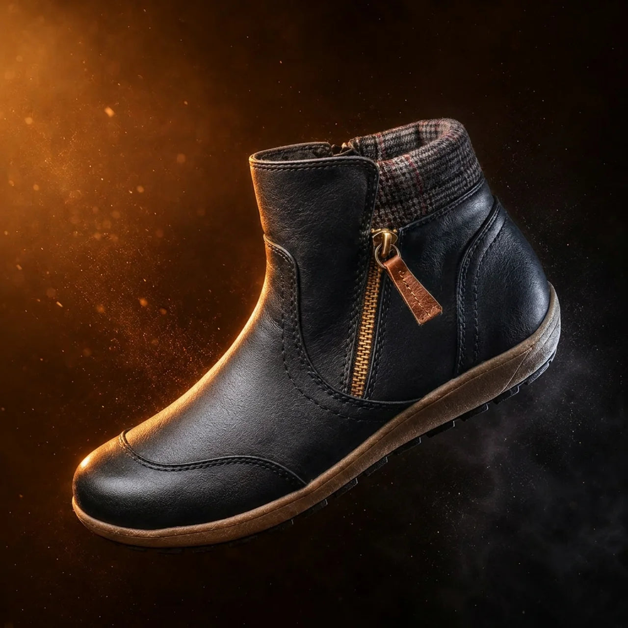 Women's Orthopedic Waterproof Ankle Boots Zipper Casual Comfort