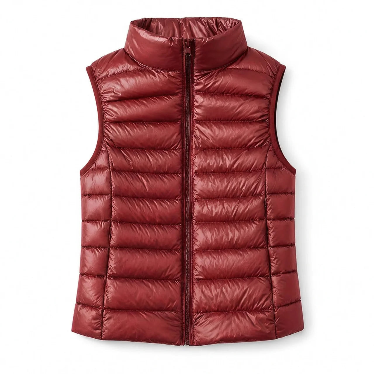 Women's Sleeveless Puffer Vest Lightweight Warm Quilted Gilet Layering