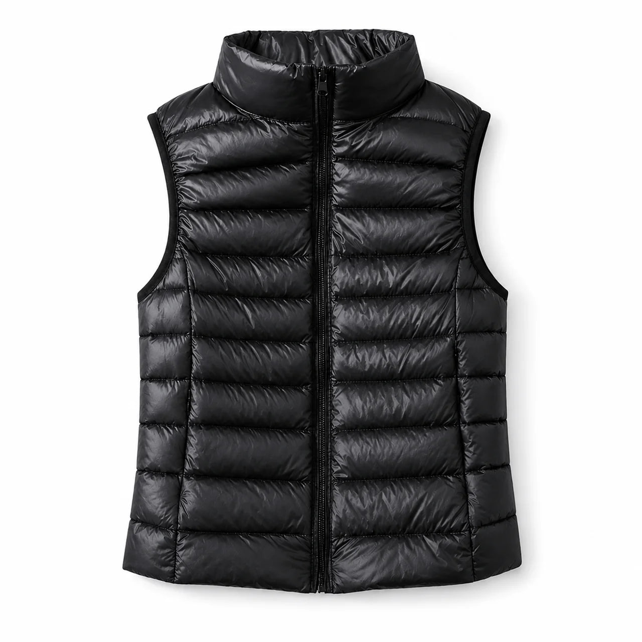 Women's Sleeveless Puffer Vest Lightweight Warm Quilted Gilet Layering