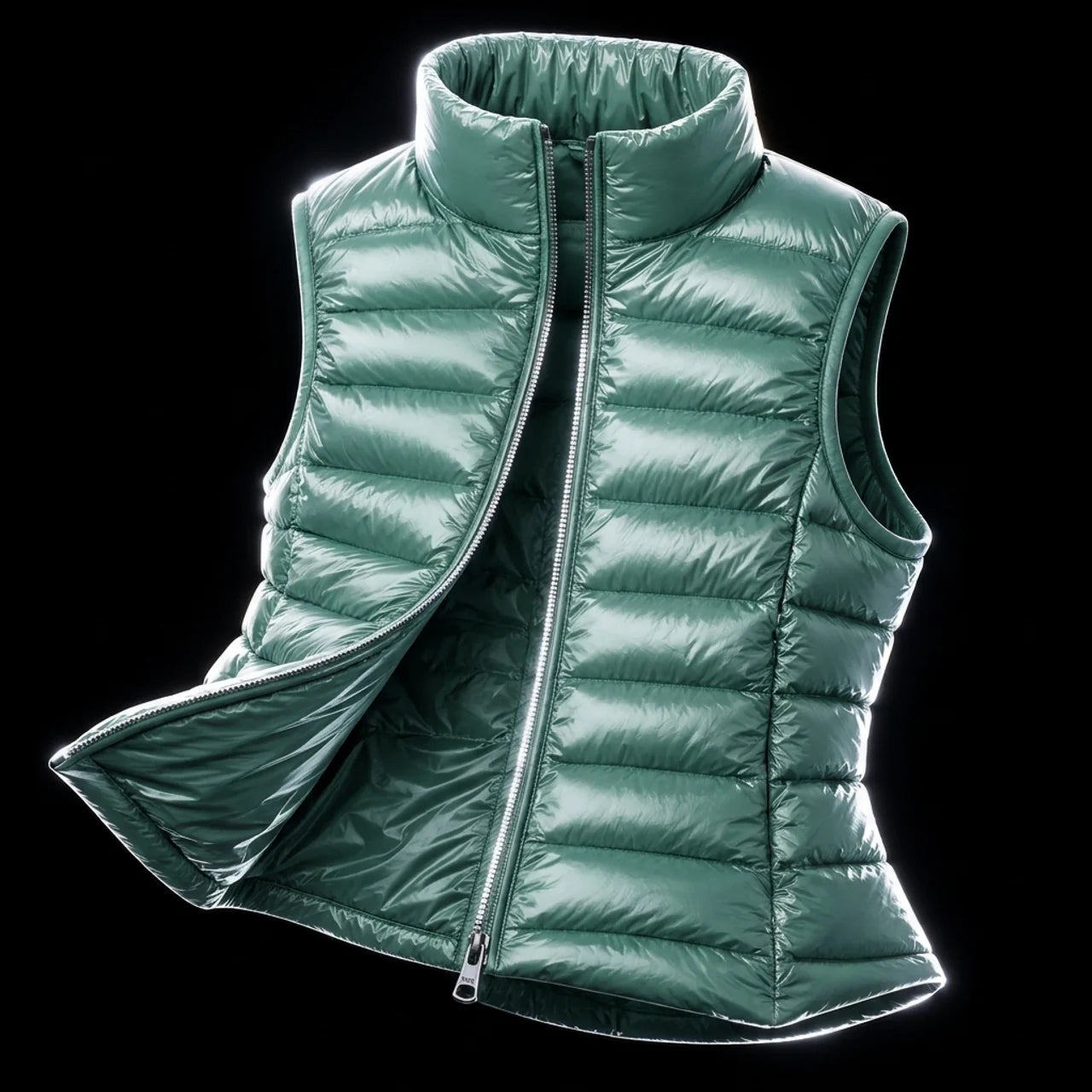 Women's Sleeveless Puffer Vest Lightweight Warm Quilted Gilet Layering