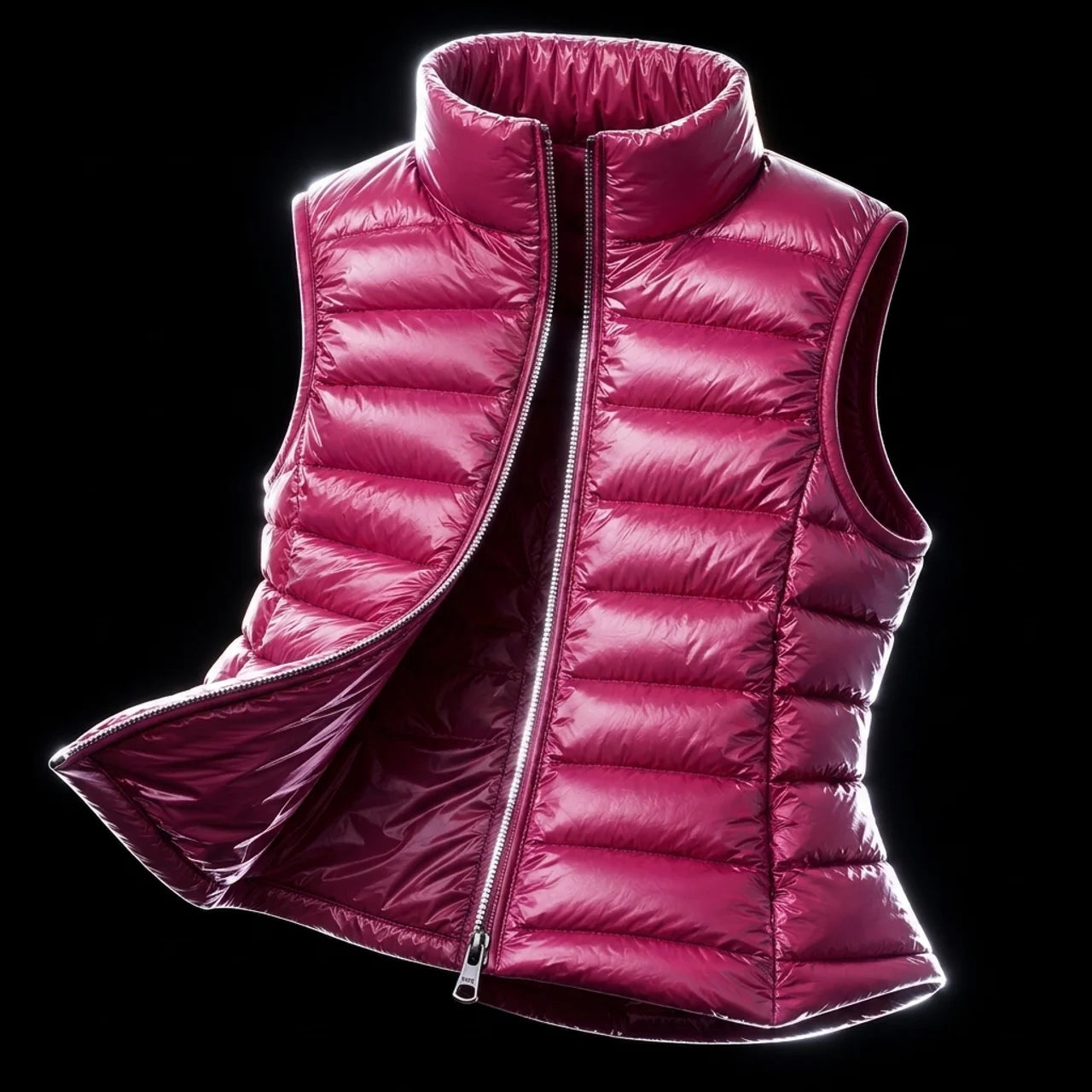 Women's Sleeveless Puffer Vest Lightweight Warm Quilted Gilet Layering