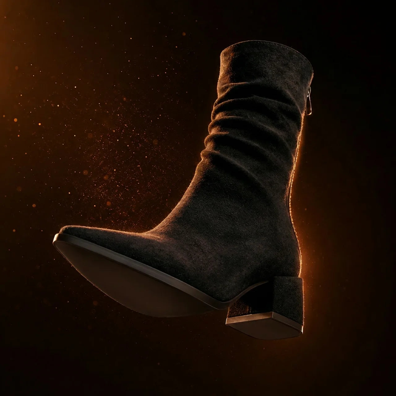 Women's Suede Ankle Boots Luxury Pointed Toe Everyday Formal Style