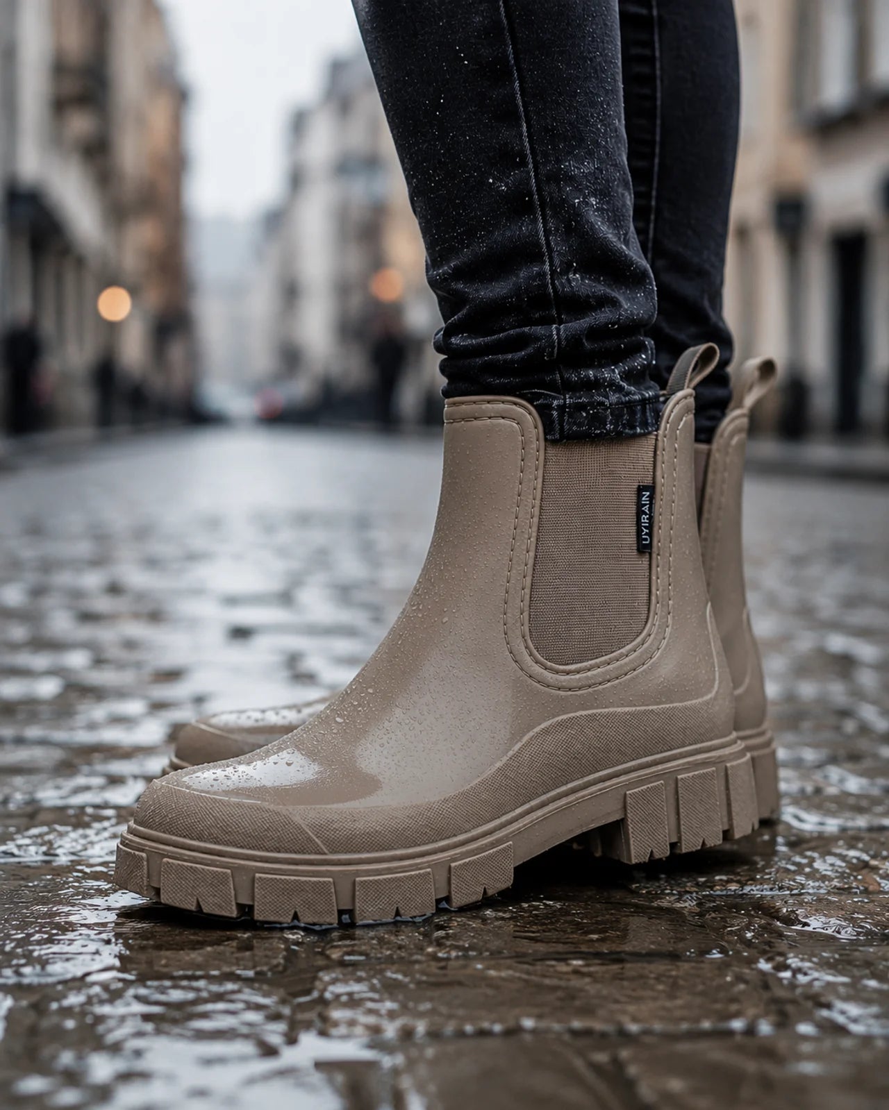 Women's Waterproof Chelsea Boots Slip-On Casual Everyday Ankle Boot