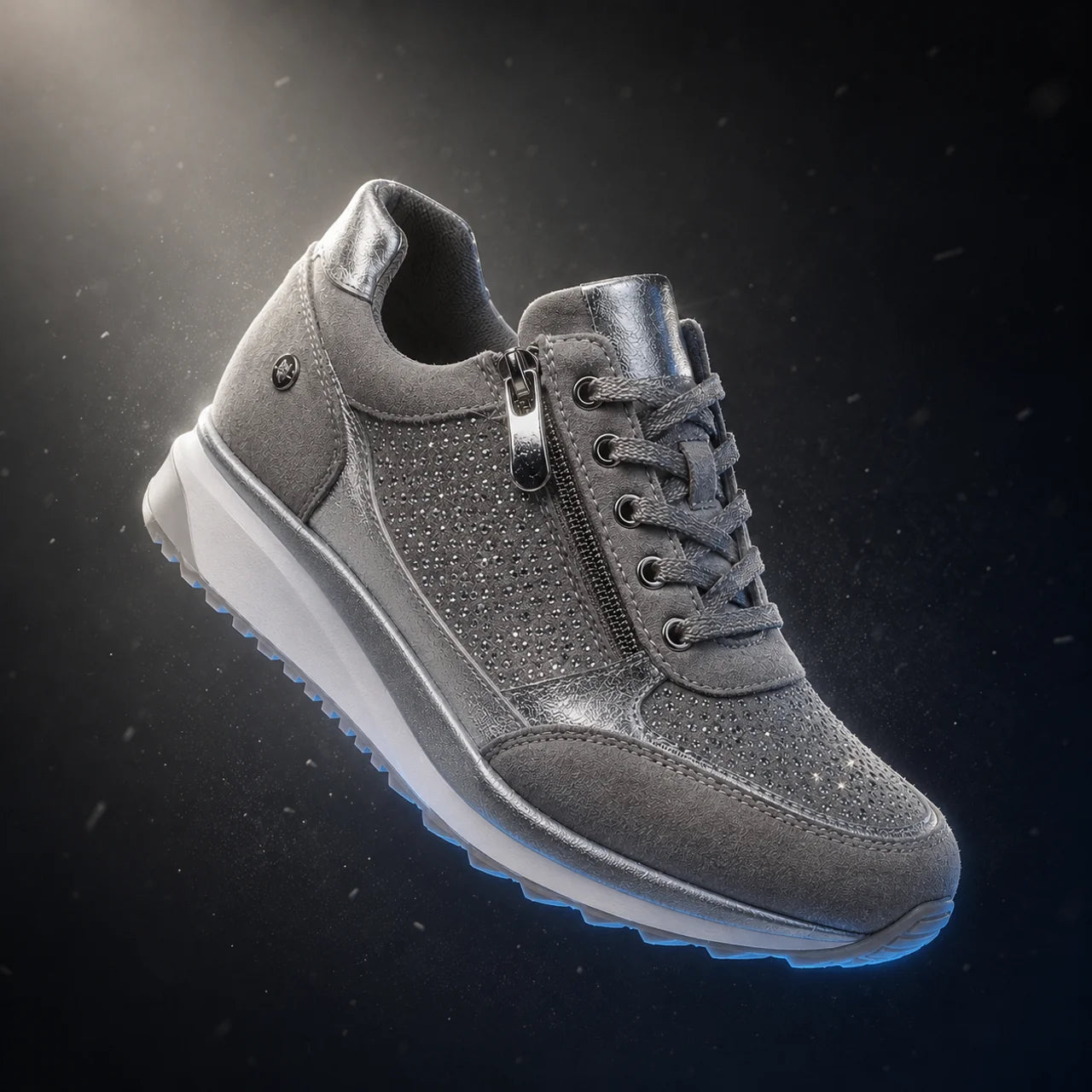 Women's Orthopedic Shoes with Zip Side Comfortable Everyday Sneakers
