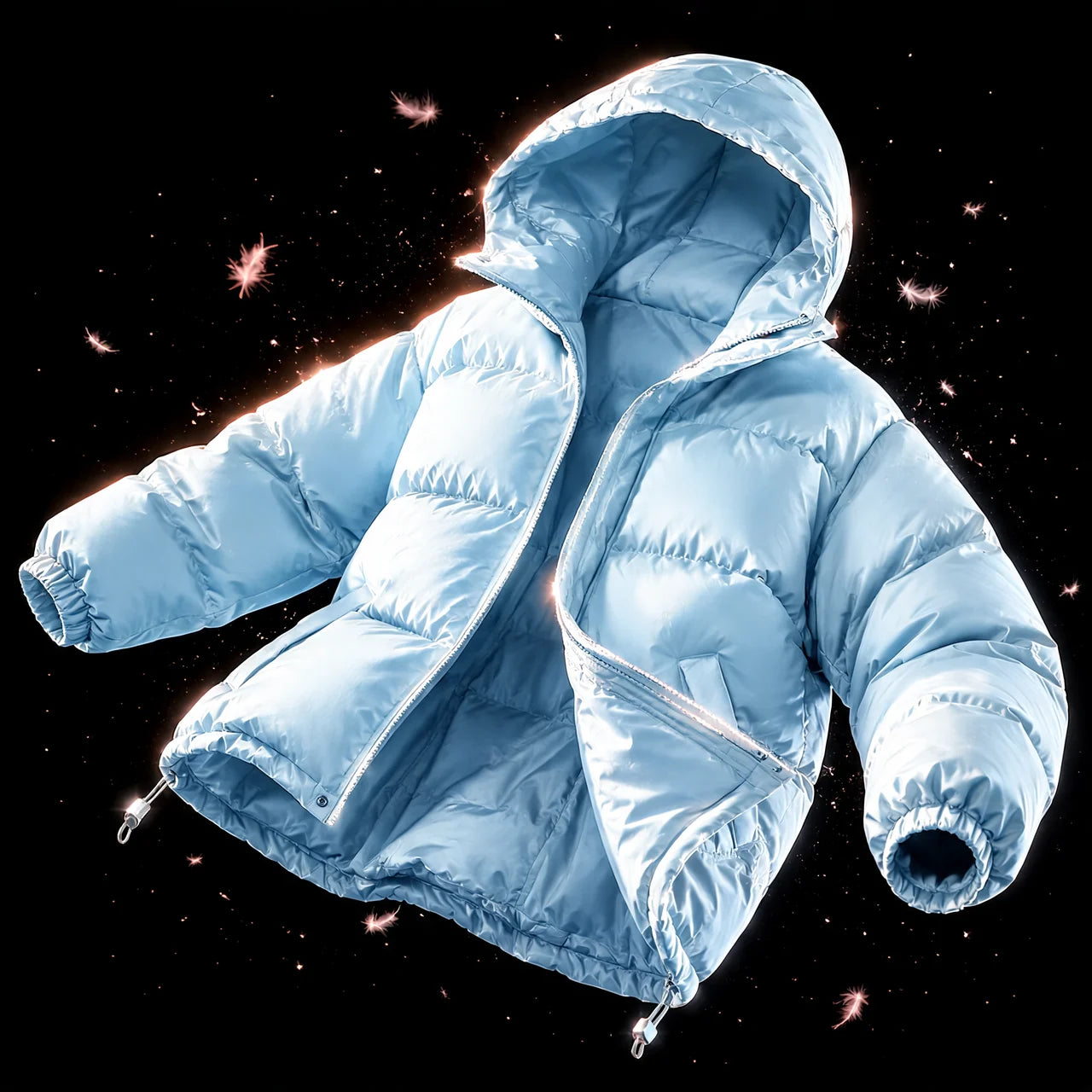 Women's Winter Coat with Hood Quilted Padded Warm Stylish