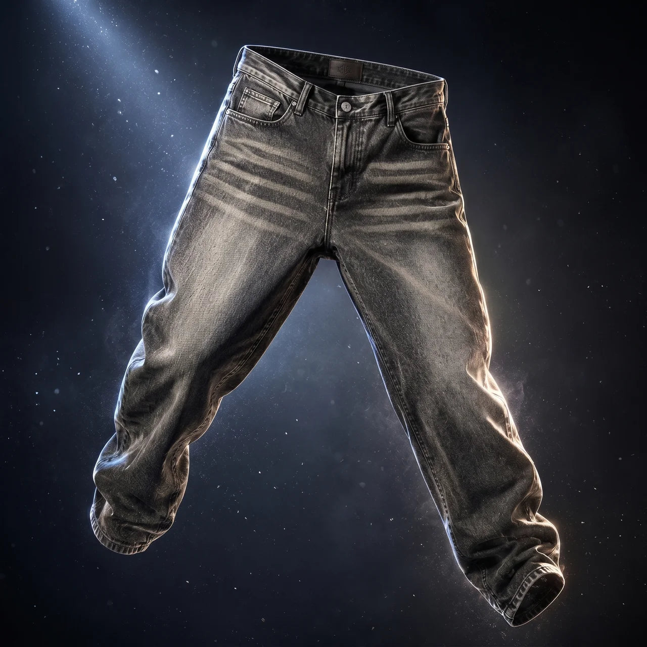 Men's Wide Leg Jeans Casual Winter Style Relaxed Fit Comfortable