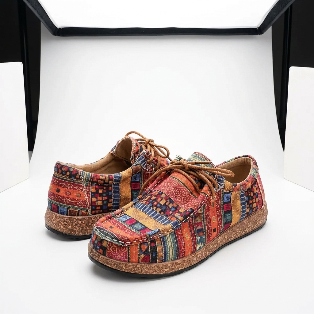 Artisan Leather Shoes Vibrant Handcrafted Colourful Casual Everyday