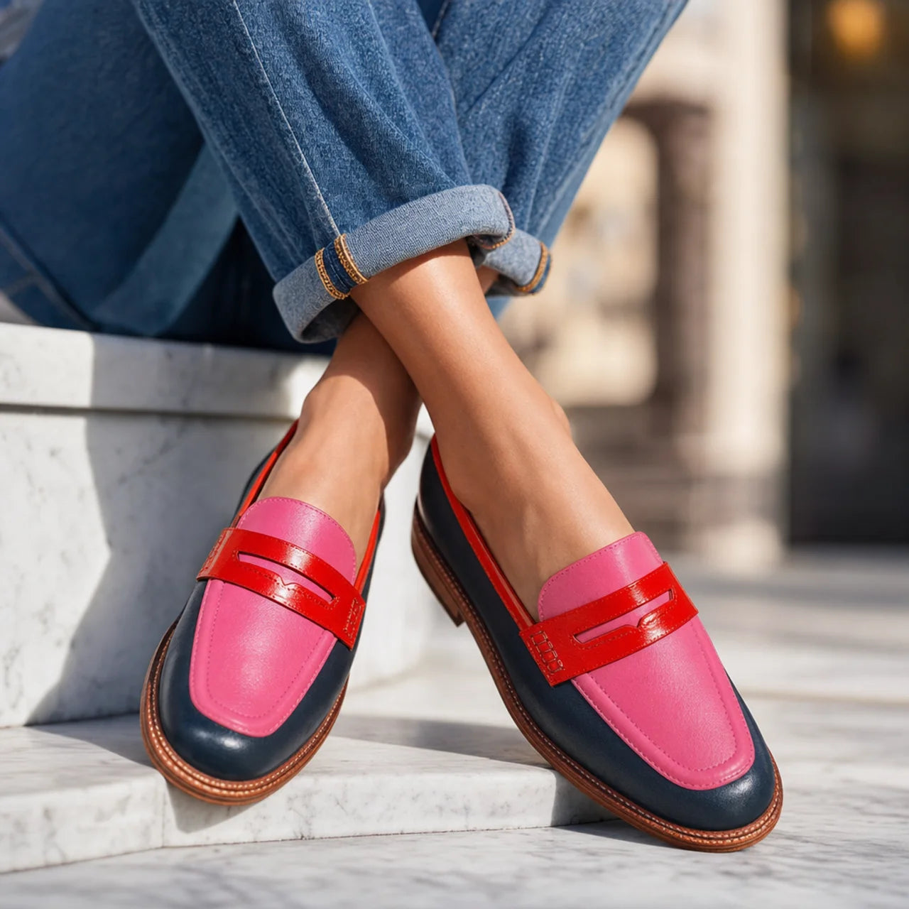 Women's Loafer Shoes Round Toe Slip On Casual Classic Everyday Comfort