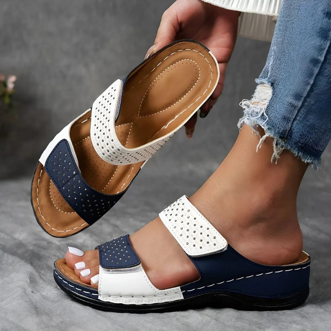 Women's Orthopedic Sandals Velcro Strap Adjustable Comfort Casual