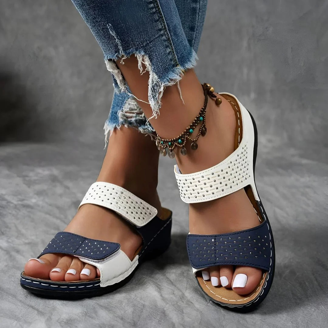 Women's Orthopedic Sandals Velcro Strap Adjustable Comfort Casual