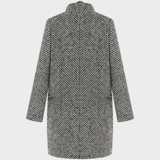 Long Coat Women Elegant Tailored Outerwear Classic Formal Casual Warm Winter