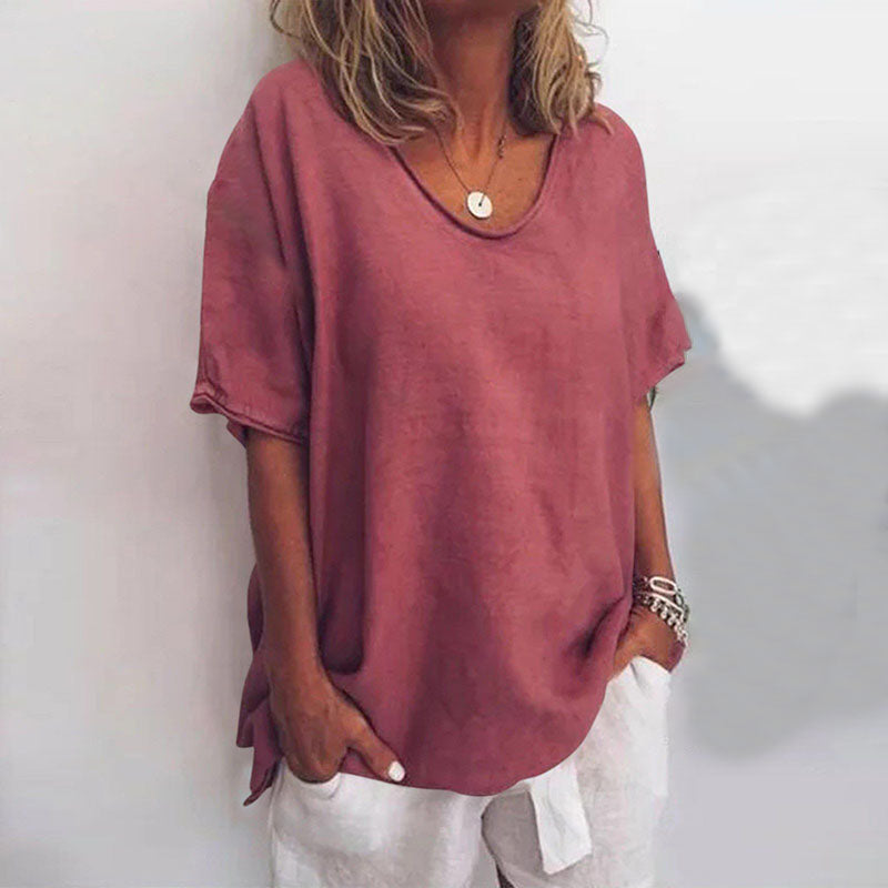 Helen t-shirt in Dark Pink