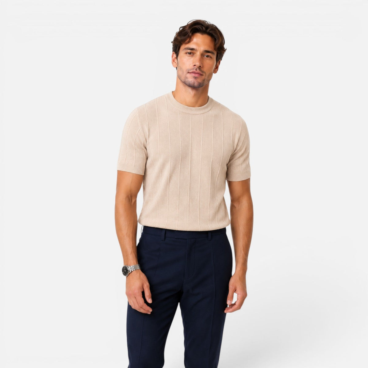 Men's knitted T-shirt